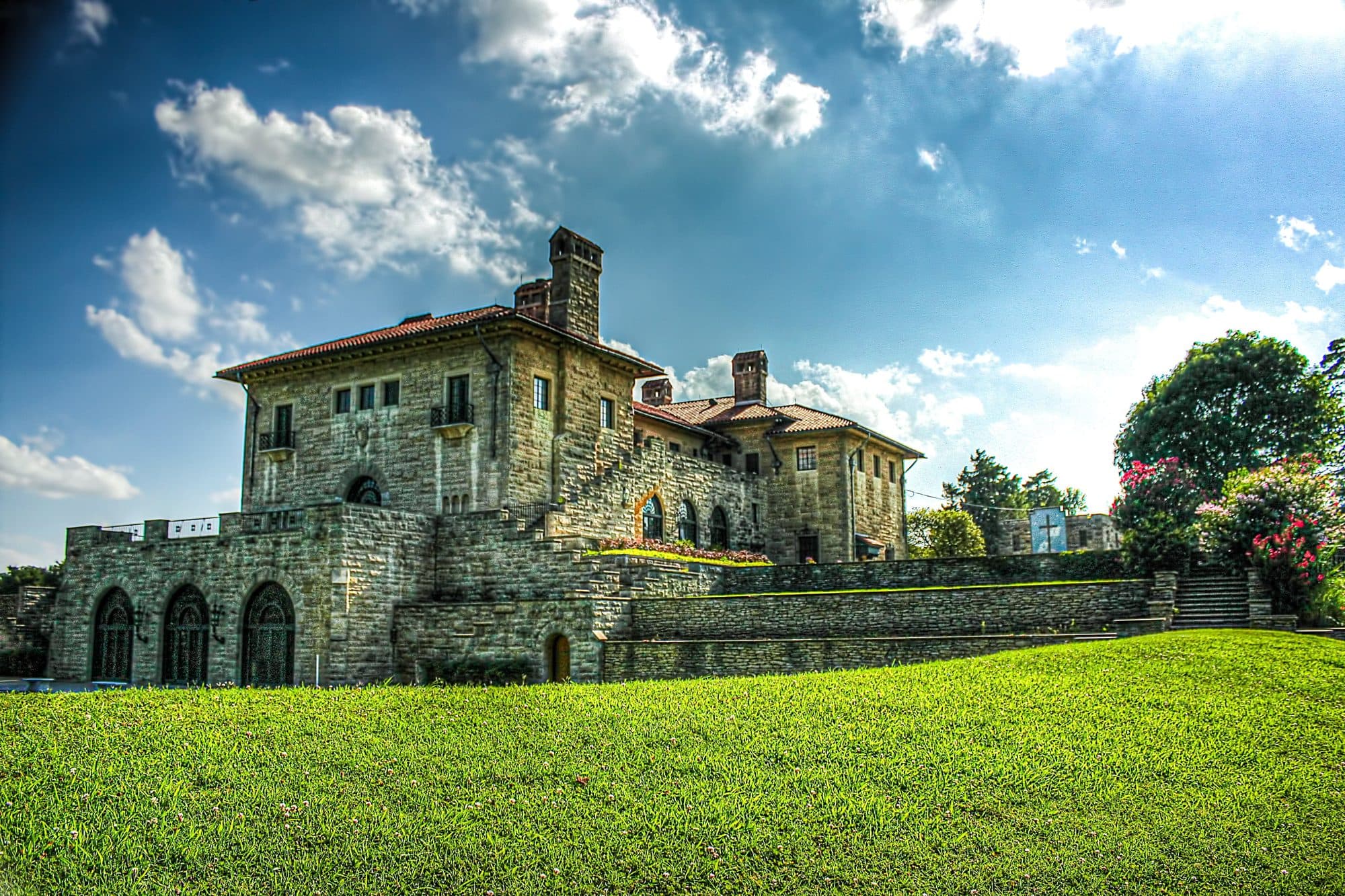 The Marland Mansion lawn — the grand estate of oilman E.W. Marland in Ponca City